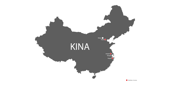 Kart over Kina